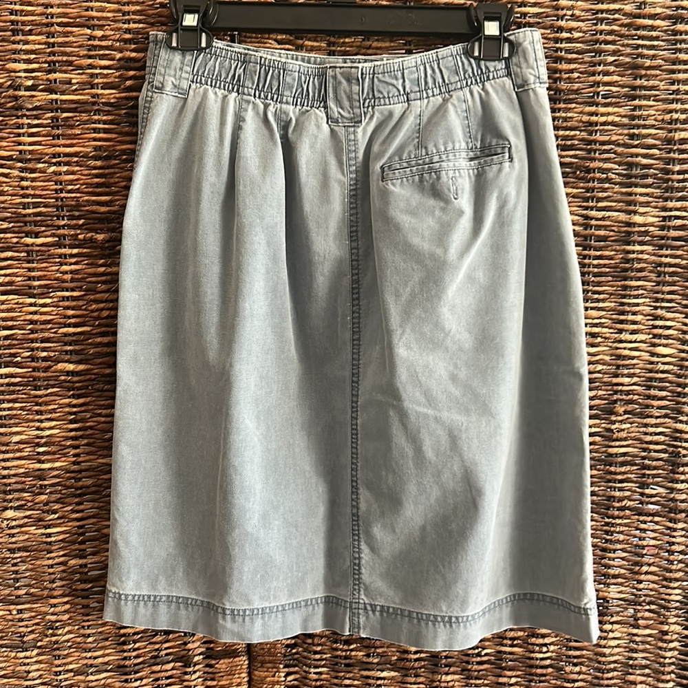 LLBean women’s denim cotton skirt, size 8 - Picture 2 of 5